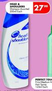 Head & Shoulders Shampoo Assorted-200ml Each