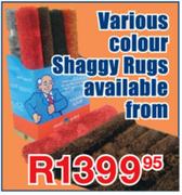 Various Colour Shaggy Rugs 