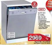Defy 12 Place Setting Metallic Dishwasher
