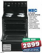 KIC 4 Plate Black Stove(KFCU6004UDBL)