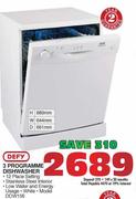 Defy 3 Programme Dishwasher(DDW156)