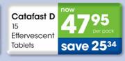 Catafast D 15 Effervescent Tablets Per Pack