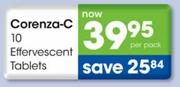 Corenza-C 10 Effervescent Tablets Per Pack
