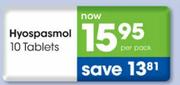 Hyospasmol 10 Tablets Per Pack