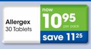 Allergex-30 Tablets Per Pack