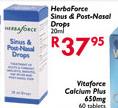 Herbal Force Sinus & Post-Nosal Drops-20ml