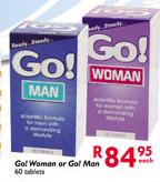 GO! Woman Or GO! Man Tablets-60's