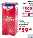 Revite Slow Release Magnesium Tablets-100's