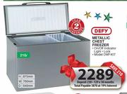 Defy Metallic Chest Freezer-210Ltr(DMF407)