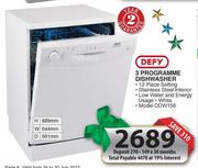 Defy 3 Programme Dishwasher(DDW156)