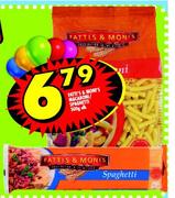 Fatti's & Moni's Macaroni/Spaghetti-500g Each