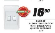 Build It 1 Lever 1 Way Switch With Cover Plate- 2 x 4
