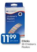 Clicks Children's Plasters-20 Per Pack