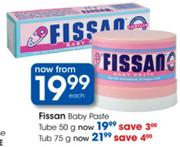 Fissan Baby Paste Tub-75g Each 