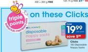 Clicks Disposable Nappy Sacks-150 Per Pack