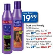 Dark and Lovely Olive Oil Moisturiser-350ml Each