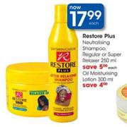 Restore Plus Regular or Super Relaxer 250ml