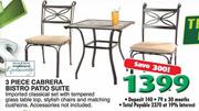 3 Piece Cabrera Bistro Patio Suite