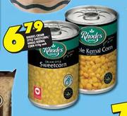 Rhodes Cream Style Sweetcorn/Whole Kernal Corn-410g Each