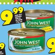 John West Shredded Tuha In Oil/Brine-110g Each
