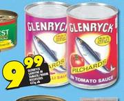 Glenryck Sardyne In Tamatie/Warm Rissiesous-425g Elk