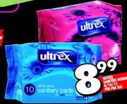 Ultrex Sanitary Pads-8/10/12's