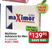 MaXimor Advance For Men-4 Capsules
