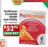 Pro Woman Complete Health & Vitality-30Capsules