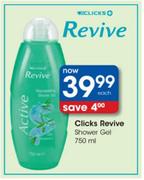 Clicks Revive Shower Gel-750ml Each