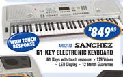 Sanchez 61 Key Electronic Keyboard With Touch Response