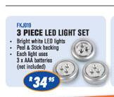 N-Dixon 3 Piece LED Light Set