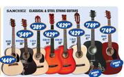 Sanchez Classical & Steel String Guitars-37"