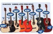 Sanchez Classical & Steel String Guitars(MG3018BK)-36"