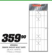 Xpanda Sibaya Shoot Bolt Gate(Black/White)-770x1950mm