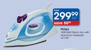 Philips 1400 Watt Steam Iron with Aluminium Soleplate (GC1905)