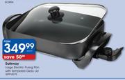 Safeway Large Electric Frying Pan with Tempered Glass Lid (SEFP-0075)