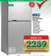 KIC Metallic Top Freezer Fridge (KT5023ME)-223Ltr