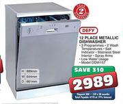 Defy 12 Place Metallic Dishwasher (DDW157)