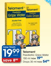 Special Telament Paediatric Gripe Water 150ml Each m.guzzle .za