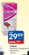 Calpol Paediatric Suspension Strawberry-100ml Each