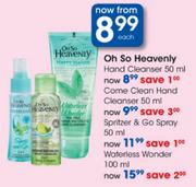 Oh So Heavenly Waterless Wonder-100ml Each