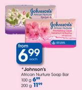 Johnson's African Nurture Soap Bar-200g Each