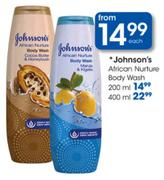 Johnson's African Nurture Body Wash-400ml Each