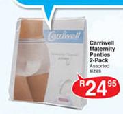 Carriwell Maternity Panties - 2 Pack