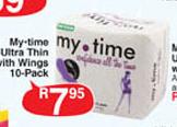 My-Time Ultra Thin With Wings - 10 Pack