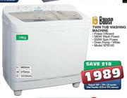 Bauer Twin Tub Washing Machine-14kg (XPB140)