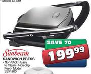 Sunbeam Sandwitch Press(SSP-200)