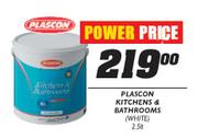 Plascon Kitchens & Bathrooms White-2.5l