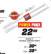 Build It Double Curtain Track-2.5m