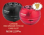 Capdase Mini Speaker With SD Card Slot-Each